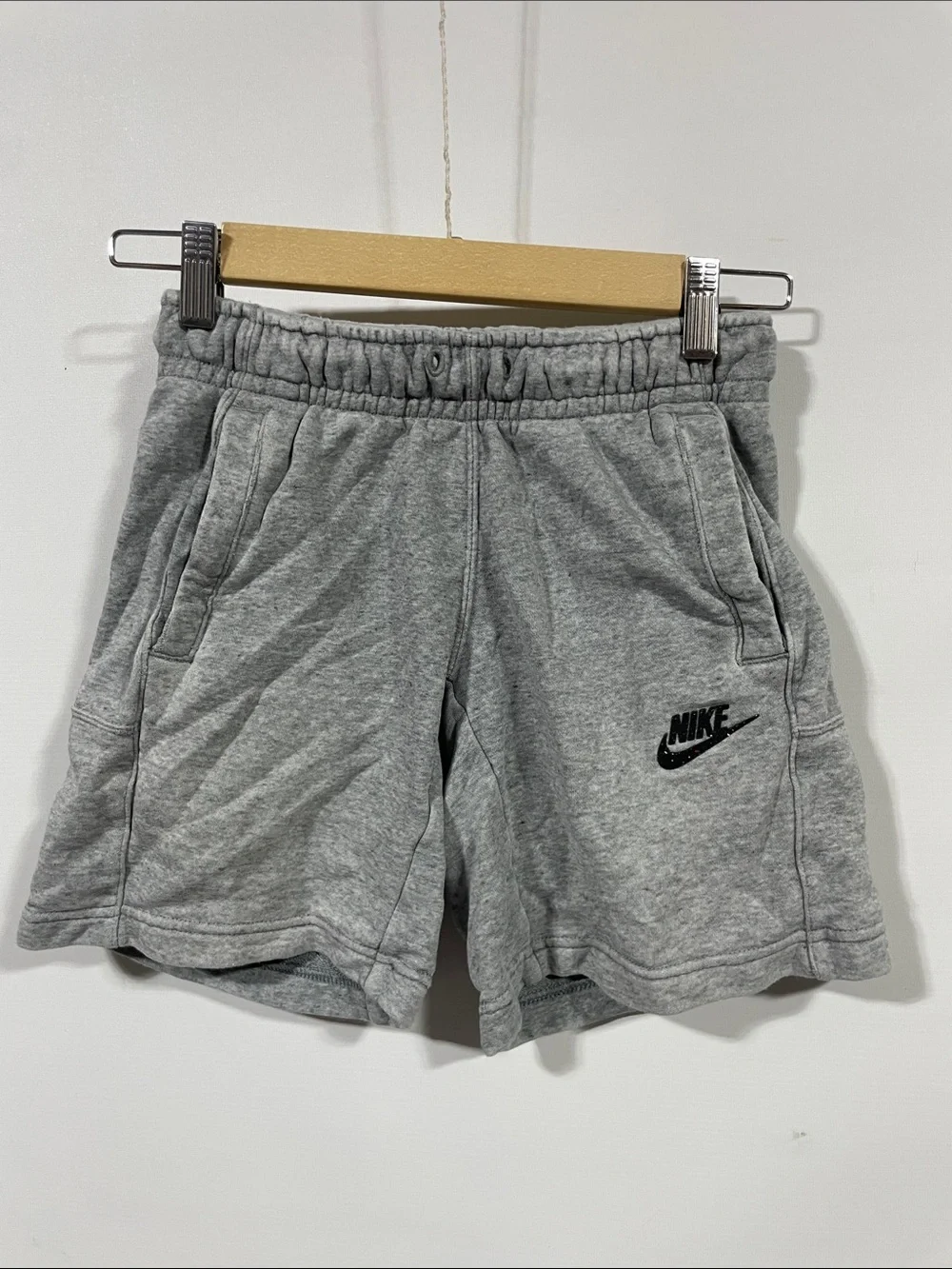 Nike Kids Grey Athletic Fleece Shorts